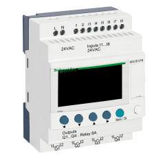 Zelio Logic - relais intelligent compact - 12 E/S 24Vca - horloge - affichage