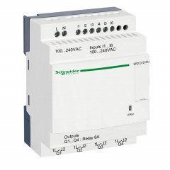 Zelio Logic - relais intelligent compact - 10 E/S 100..240Vca - ss horl-ss affi.