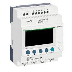 Zelio Logic - relais intelligent modul.- 10 E/S - 24Vca - horloge - affichage