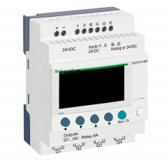 Zelio Logic - relais intelligent modul.- 10 E/S - 24Vcc - horloge - affichage