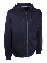 SWEATSHIRT ZIPPER BLEU, 3XL