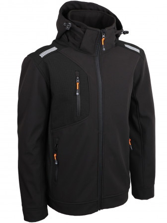 VESTE SOFTSHELL NOIRE 2XL
