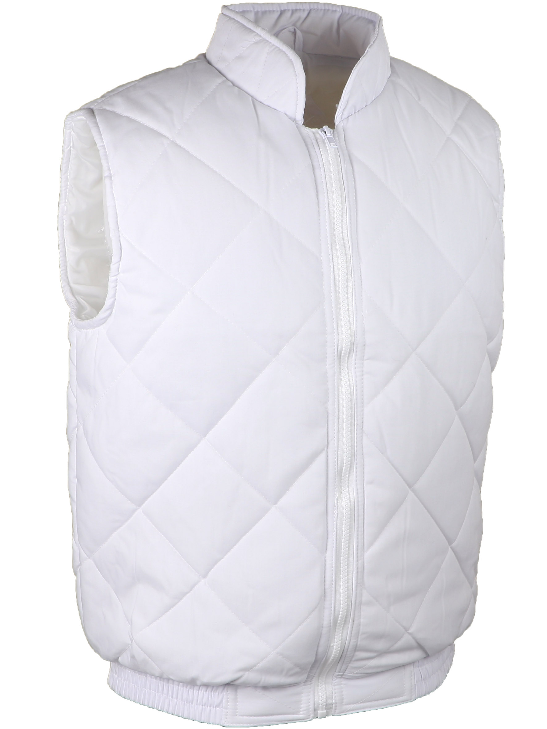 GILET POLY/COTON BLANC L