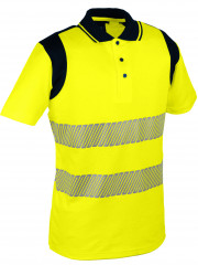 POLO HV POLYCOTON JAUNE 4XL
