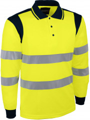 POLO HV JAUNE MANCHE LONG 2XL