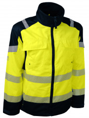 VESTE HV JAUNE/MARINE, 2XL