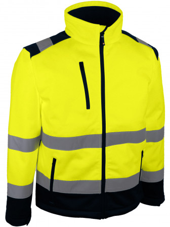 VESTE SOFTSHELL HV JAUNE M