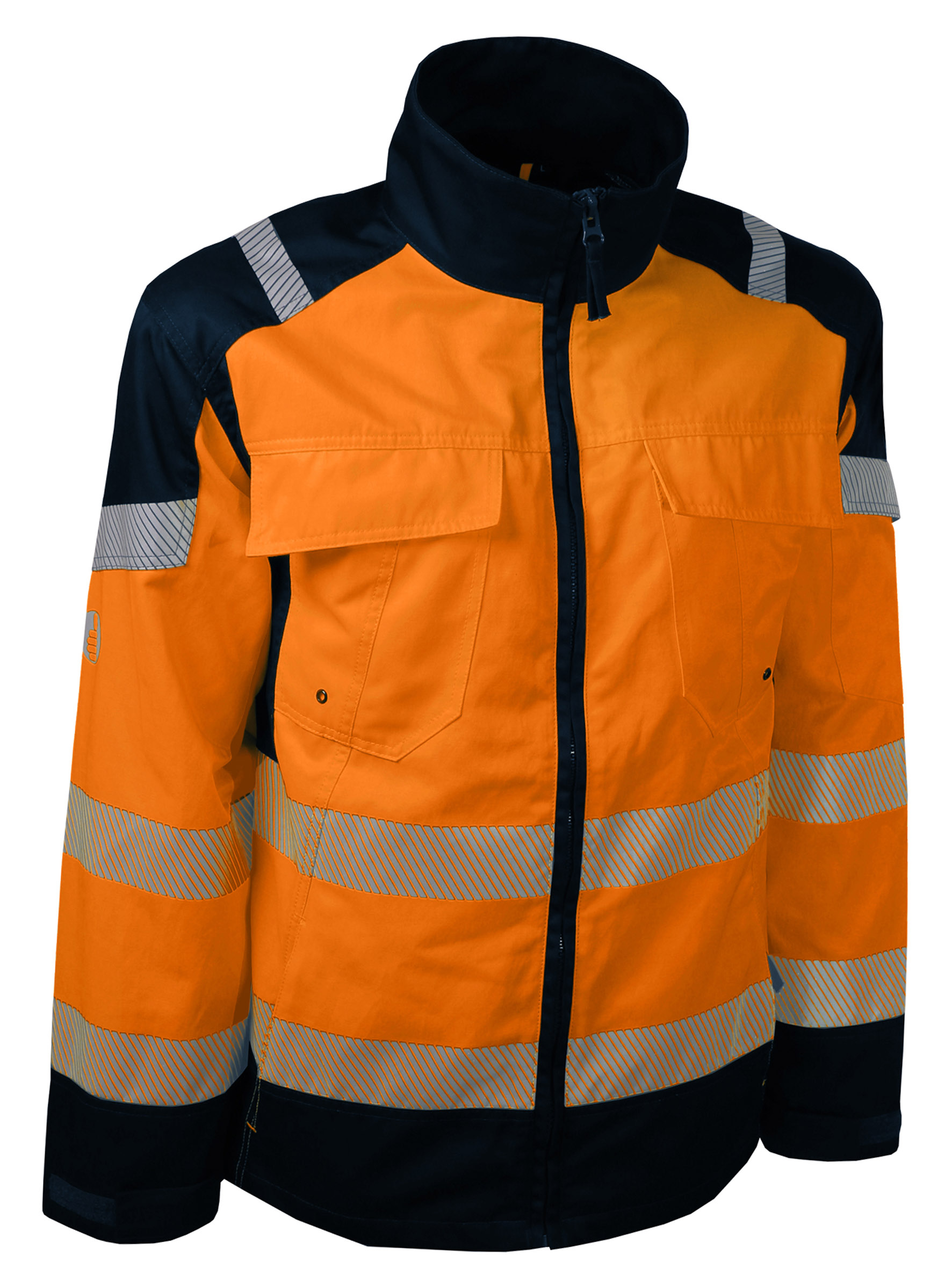 VESTE HV ORANGE/MARINE, S