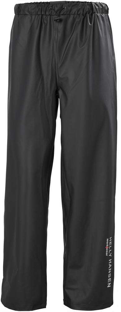Pantalon imperméable enPU élastique taille XLnoir
