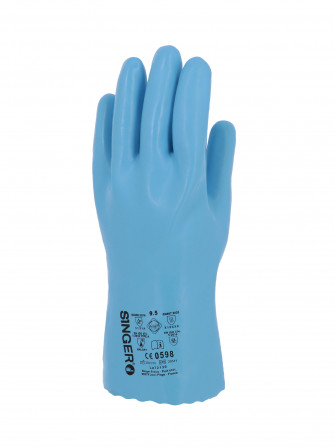 GANT LATEX BLEU ENDUIT 30CM 10