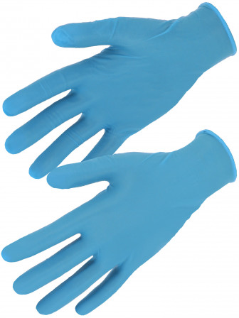 100 GANTS NITRILE BLEU S