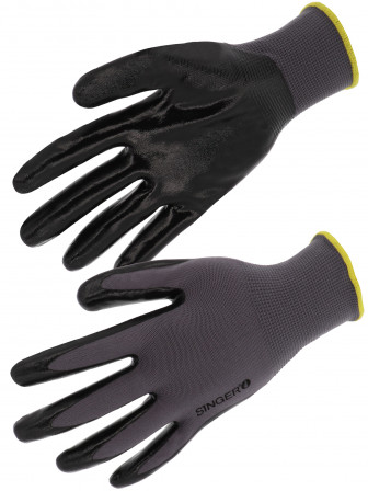GANTS NYL GRIS END NITRILE NOIR T 11