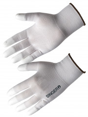 GANTS NYLON END PU BOUT DE DOIGTS T8
