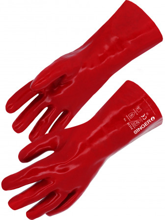 GANTS PVC ROUGE 35 CM 10