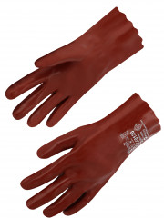 GANTS PVC ROUGE 27CM, 10