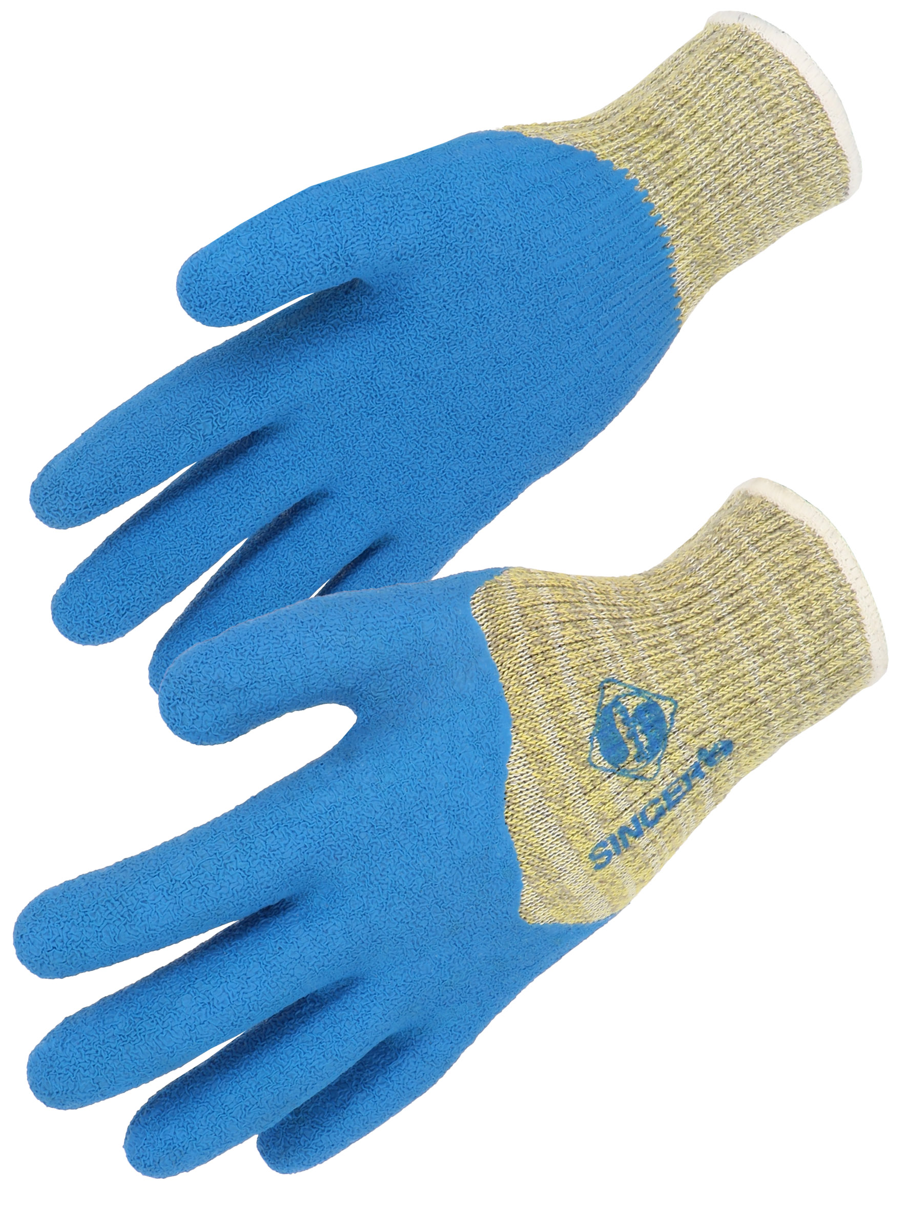 GANTS TRICOTE KEV/FIBRE,3/4 LATEX-10