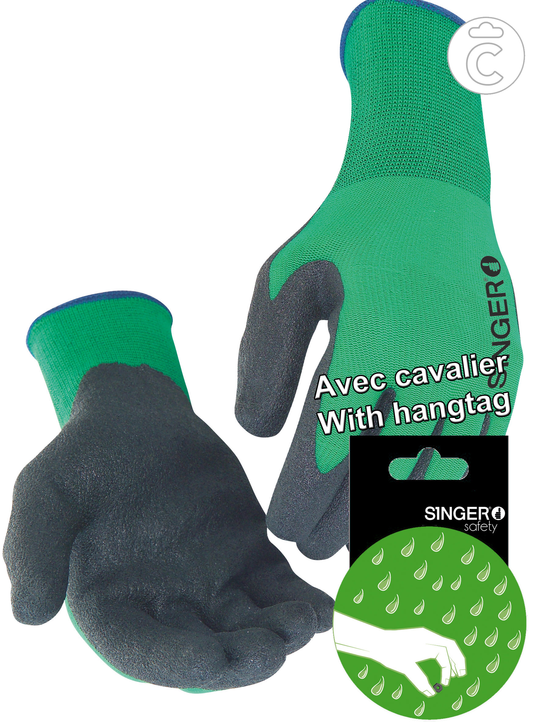 GANTS TRICOTE J15 END PVC CFT,10 CAV
