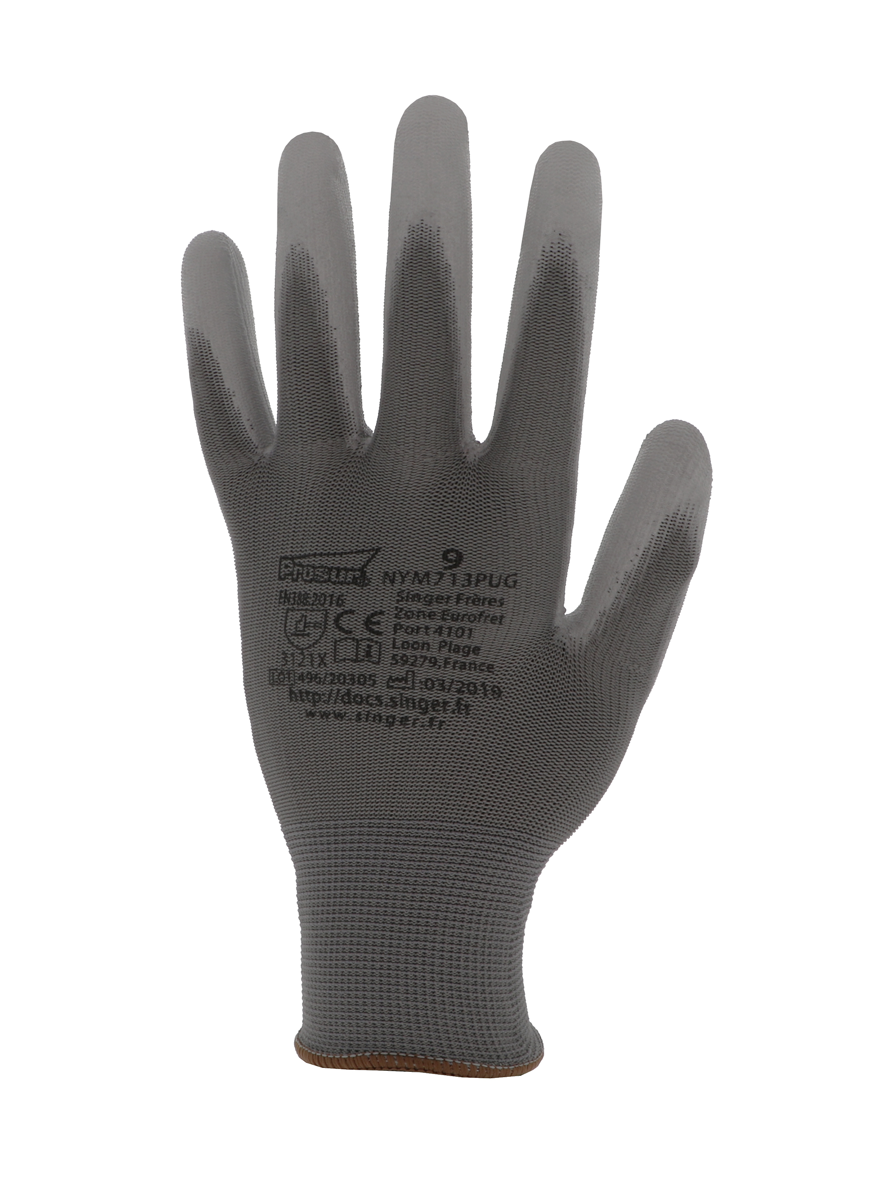 GANTS POLYESTER GRIS END PU GRIS T11 CAV