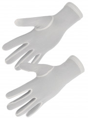 GANTS NYLON BLANC AVEC OURLET T7