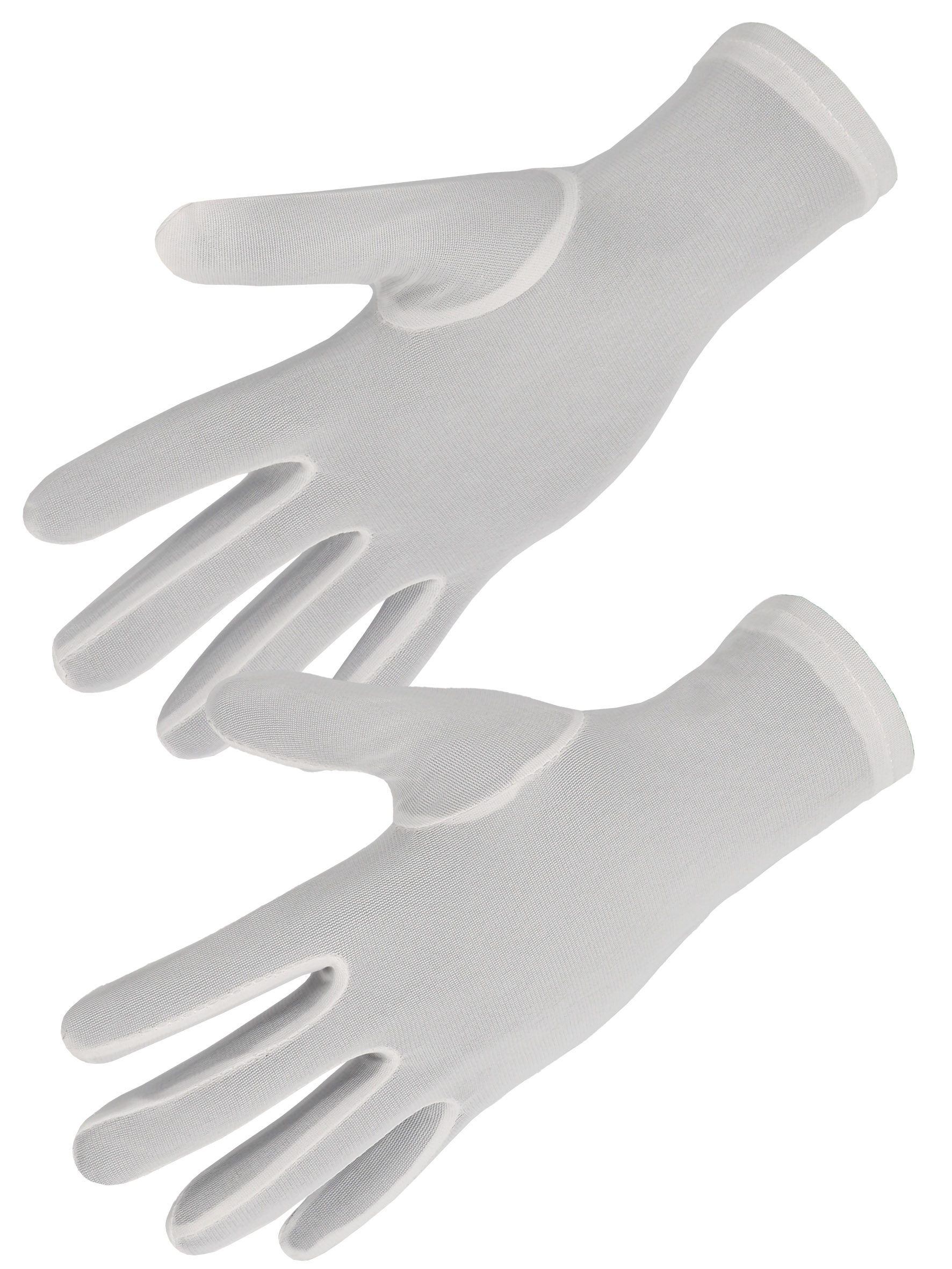 GANTS NYLON BLANC AVEC OURLET T7