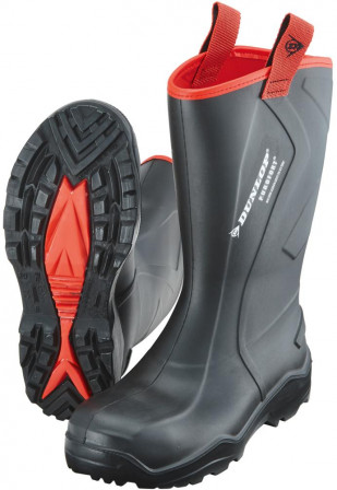 Bottes Dunlop Purofort+Rugged, noir, po.48