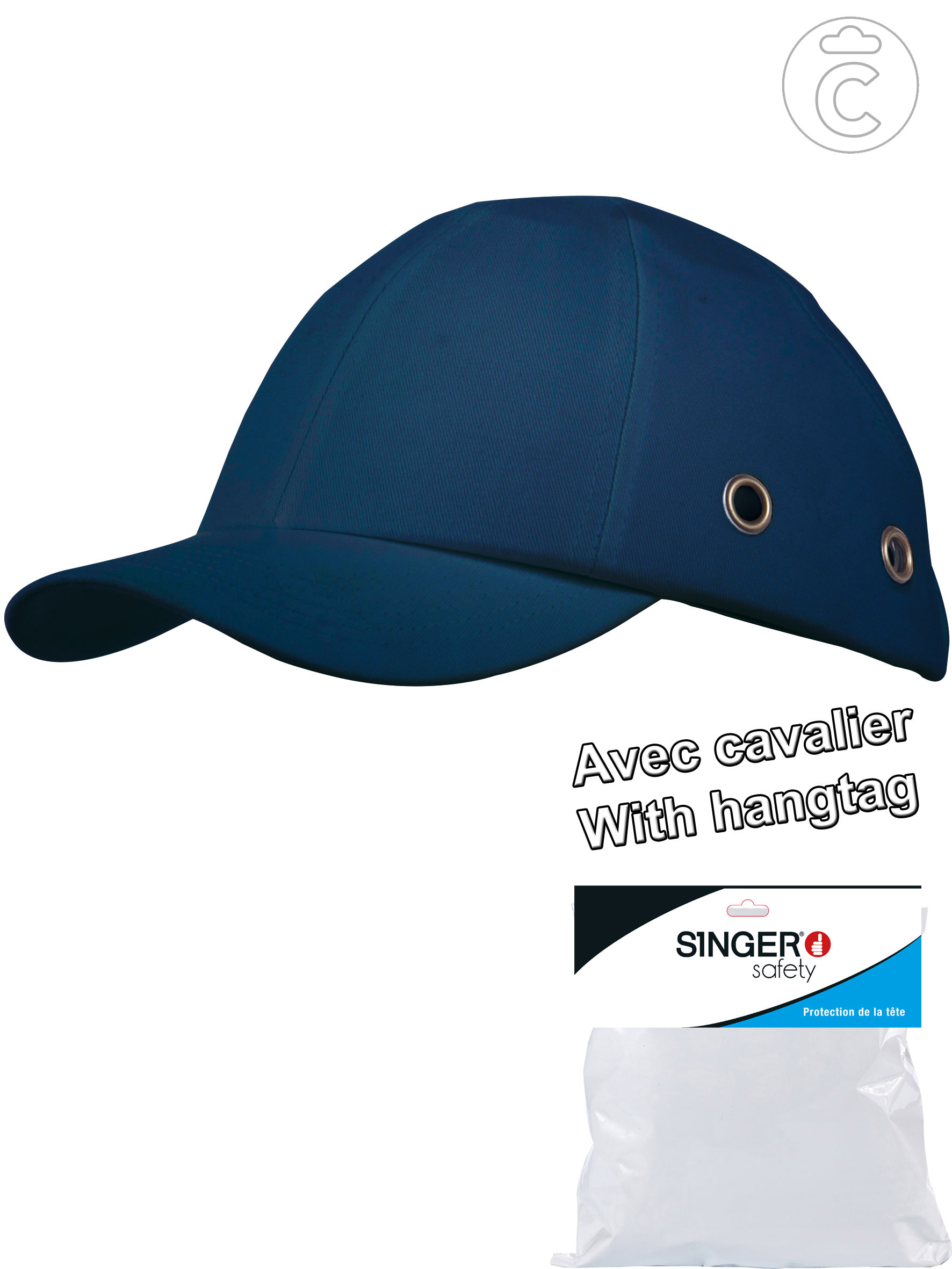 CASQUETTE ANTI HEURT BLEU CAV
