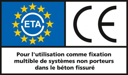 Cheville à frapper fischer EA II M8x40 A4