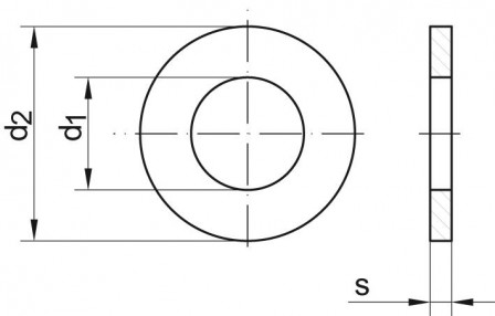 Rondelle DIN 125A 17,0 zn HP