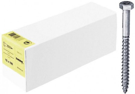 Vis bois 6 pans DIN571 8x 50 zn HP 