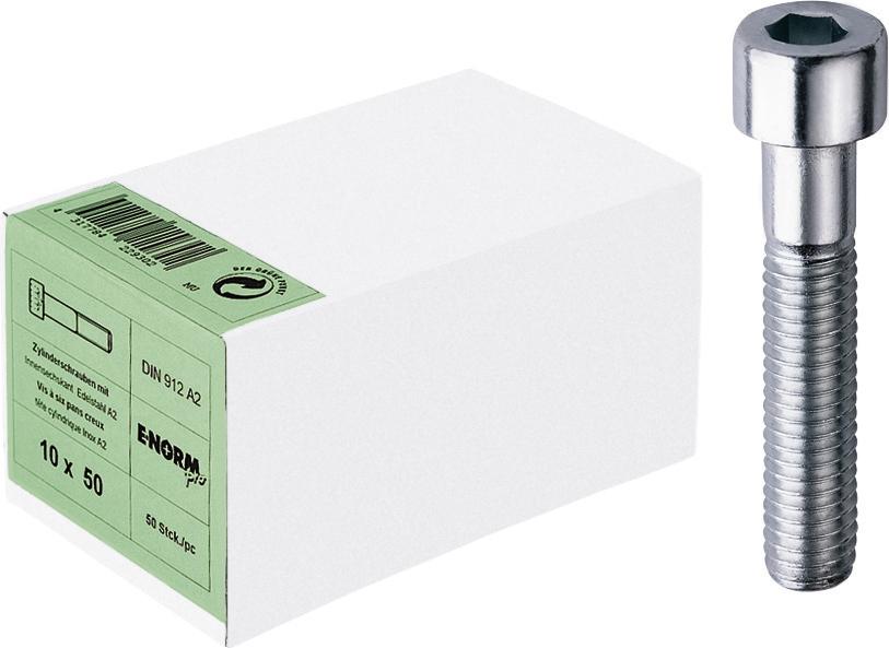 Vis tête cyl inox DIN 912 M 8x 40 A2 HP 