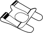 AGRAFE SL PR GOUJONS ET ARBRES AC-R-ZN 12