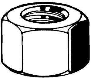 ECROU H 1XD AC-I A4 M10  DINeq934(1987)