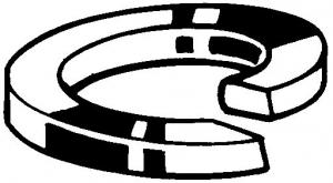 RONDELLE GROWER AC-R GALVA Din267-26 M20  DIN127b