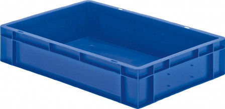 Bac de transport à empiler 600x400x120 mm bleu