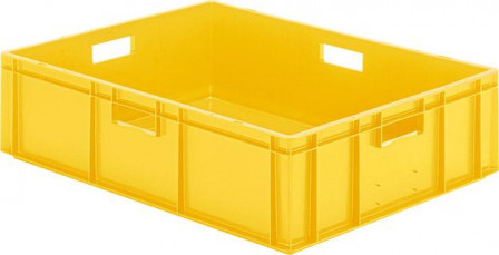 Bac de transport à empiler 800x600x210 mm jaune