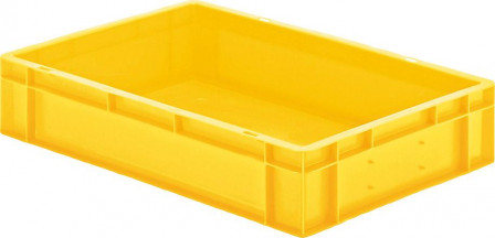 Bac de transport à empiler 600x400x120 mm jaune