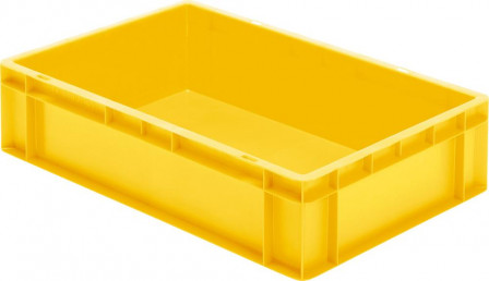 Bac de transport à empiler 600x400x145 mm jaune