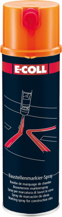 Spray de marquage pour chantier aérosol 500ml orange 