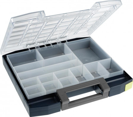 Mallette à compartiments polycarbonate boxxser 55 5x10-25 bleu 