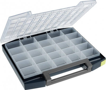 Mallette à compartiments polycarbonate boxxser 55 5x10-25 bleu 