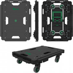 Rouleau multiusage 600x300mm, 130Kg Plastique 75mm, sans poignée 