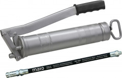 Pompe à graisse tout acier E500 avec tuyau M10x1 cartouche 400g /en vrac 500g 