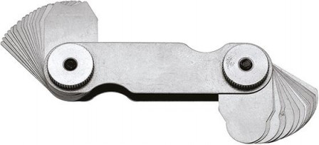 Jauge à rayons 17 lames 1,0-7,0mm 