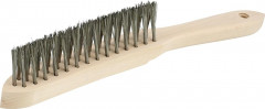 Brosse à soudures inox lisse 3 rangs mm 