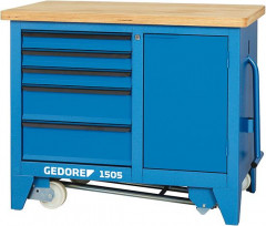 Établi roulant avec 5 tiroirs 1100x652x900mm 