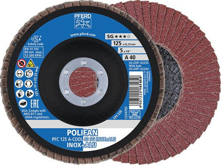 Disque à lamelles A-COOL SG bombé 125mm G80 