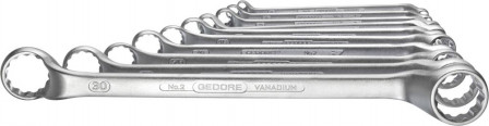 Jeu de clés polygonales doubles DIN838 6-32mm 10 pièces 