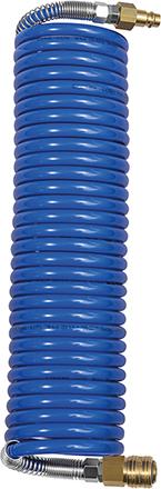 Tuyau flexible spirale PAbleu, raccord/connecteur DN7,2 12x9mm, 5m 