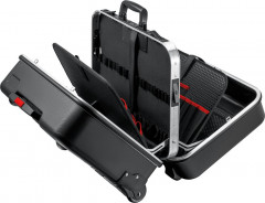 Mallette a outils BIG Tw in-Move avec roulettes i ntegrees et chariot porte-valise telescopique vide