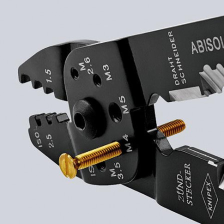 Pince a sertir noire laquee 240 mm